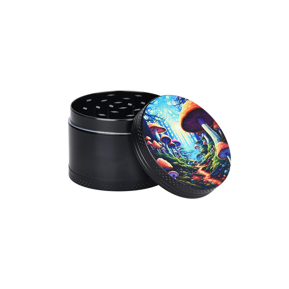 Mushroom Forest Glass Beaker Water Pipe Smoking Set - 7.75" - Headshop.com