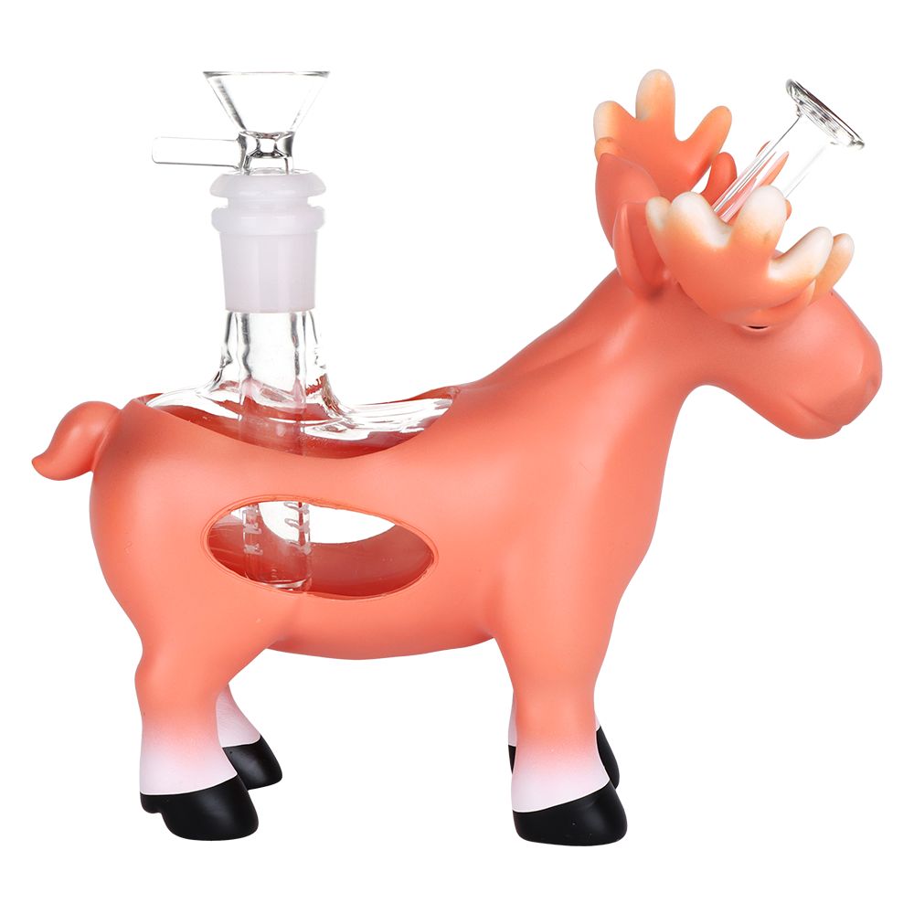 A-Moose Bouche Silicone & Glass Bubbler - 6" / 14mm F - Headshop.com