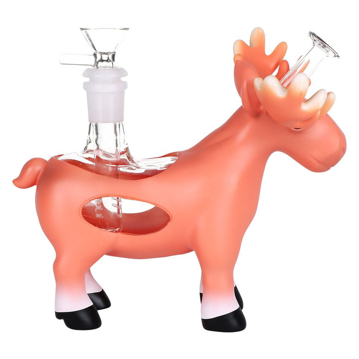 A-Moose Bouche Silicone & Glass Bubbler - 6" / 14mm F - Headshop.com