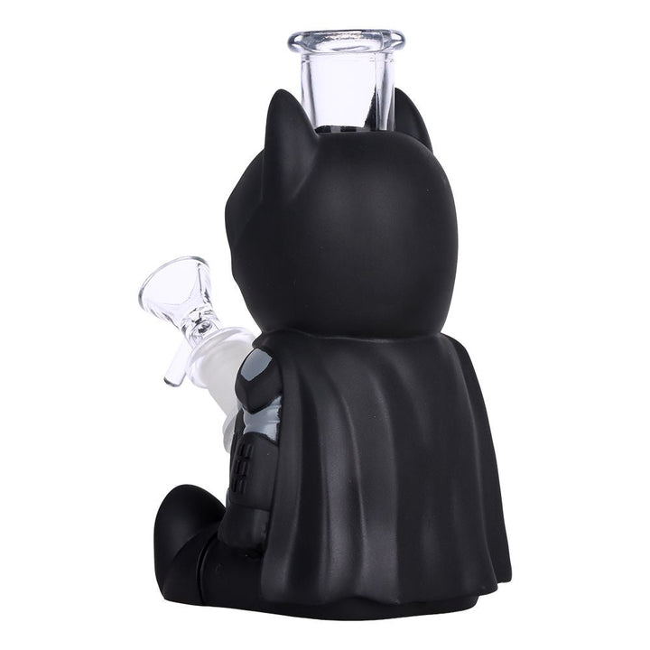 2CT BUNDLE - Batguy Glass & Vinyl Water Pipe - 7" / 14mm F
