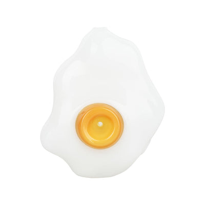 Sunny Side Up Egg Glass Hand Pipe - 3.75" - Headshop.com