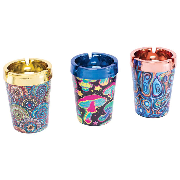 12CT DISPLAY - Fujima Car Ashtray - Trippy & Shroom Assortment