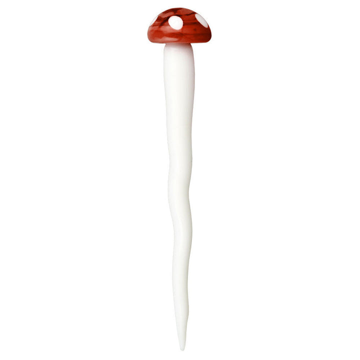 Toadstool Mushroom Twisted Glass Dab Tool - Headshop.com