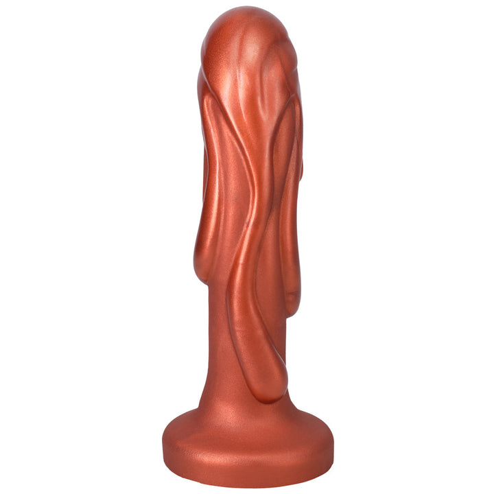 Tantus Magma 7 in. Fantasy Dildo Medium-Firm Copper - Headshop.com