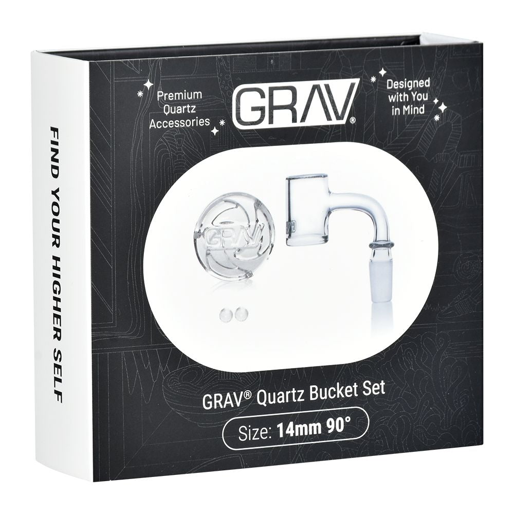 GRAV Seamless Quartz Banger Set | 4pc | 14mm M - Headshop.com