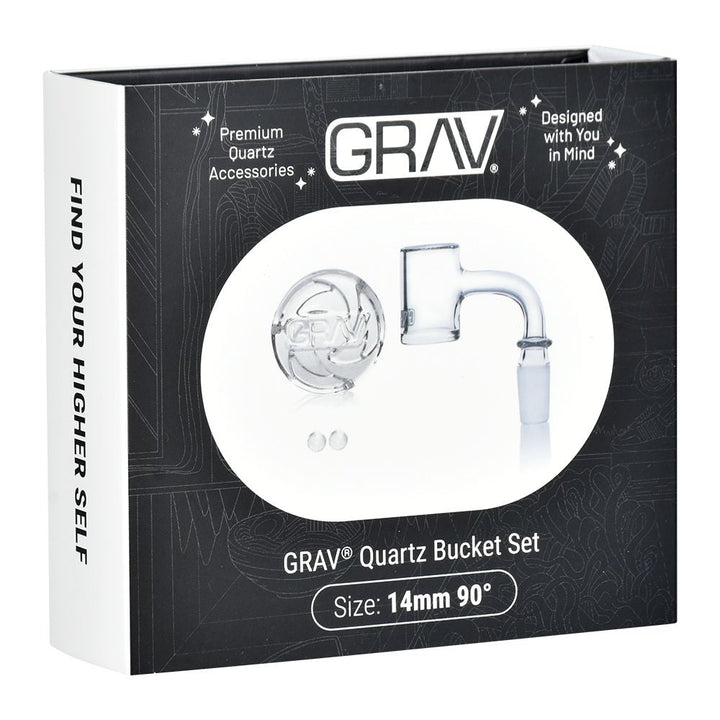 GRAV Seamless Quartz Banger Set | 4pc | 14mm M - Headshop.com