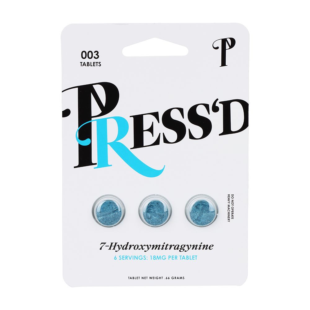 Press'd 7-Hydroxymitragynine Tablets - 3pc 25pk - Headshop.com