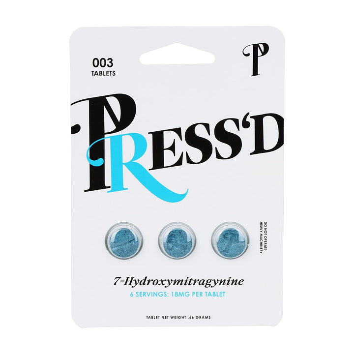 Press'd 7-Hydroxymitragynine Tablets - 3pc 25pk - Headshop.com