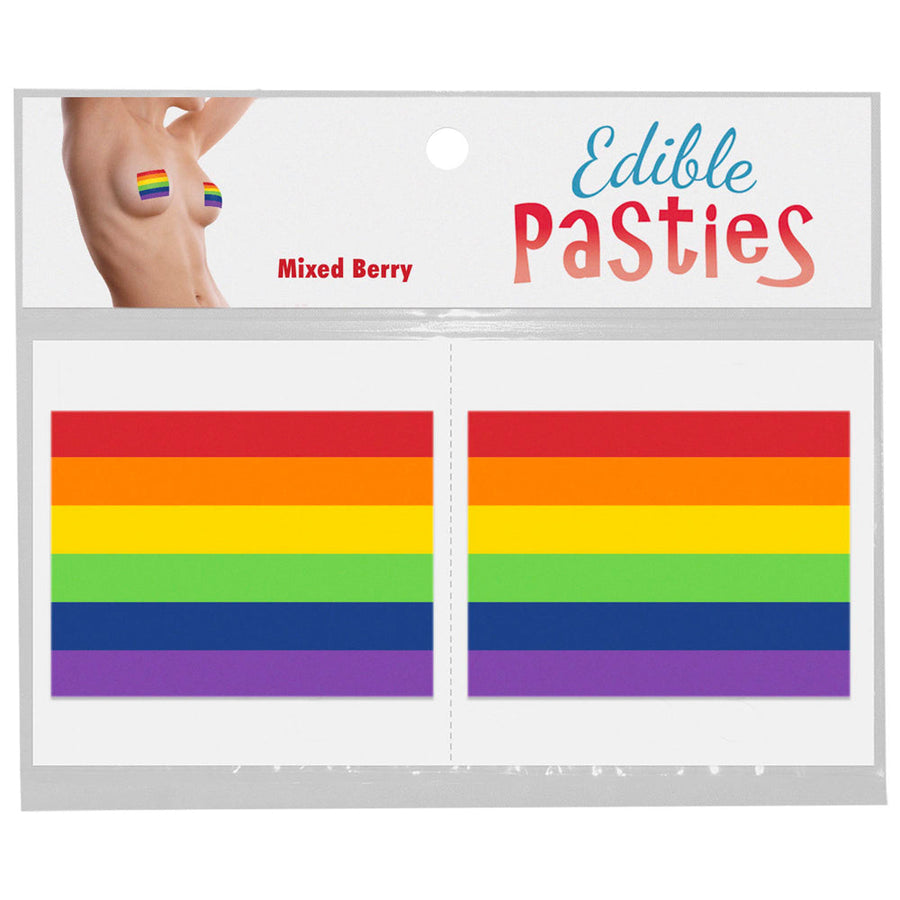 Edible Pride Flag Pasties Mixed Berry - Headshop.com