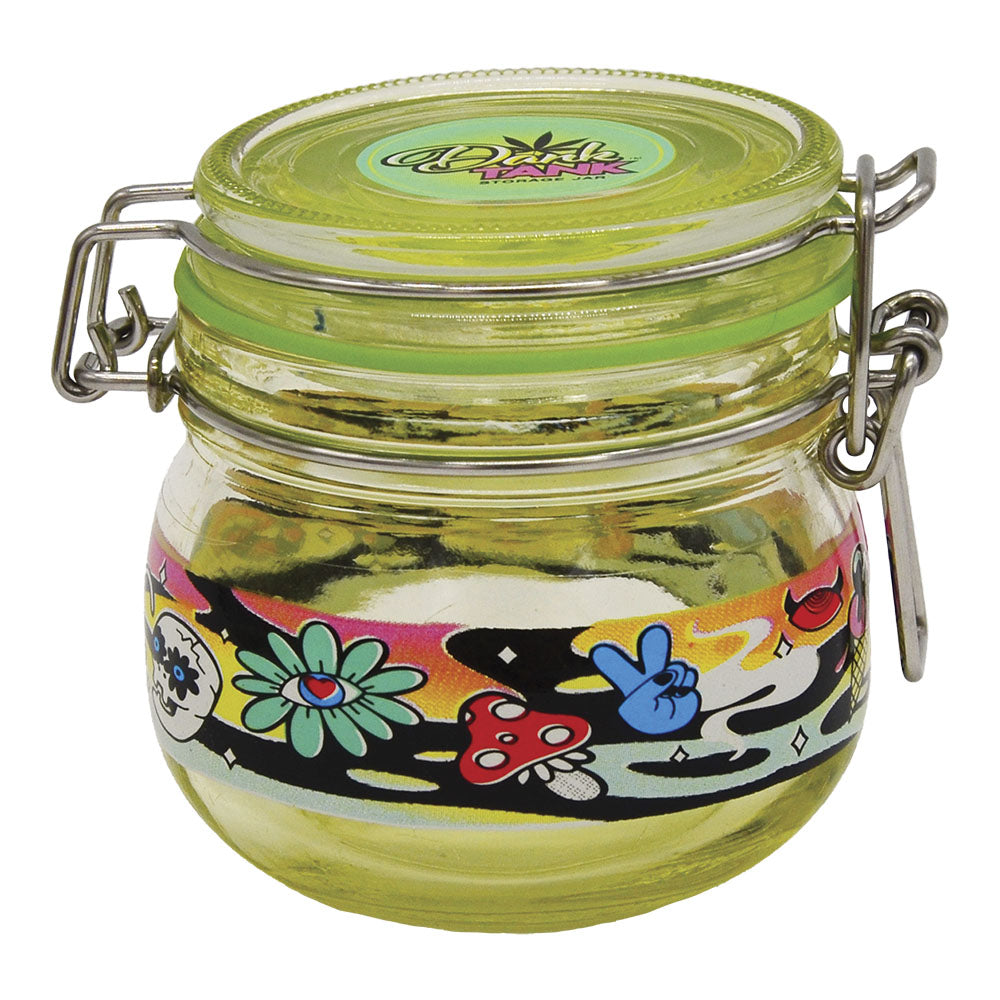 6PC DISPLAY - Fujima Dank Tank Airtight Glass Jar - 150mL/Assorted Designs - Headshop.com