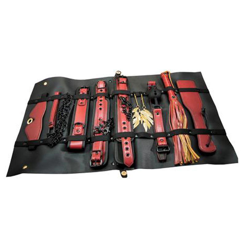 The Traveler Restraint & Bondage Play Kit Red 10 pcs - Headshop.com