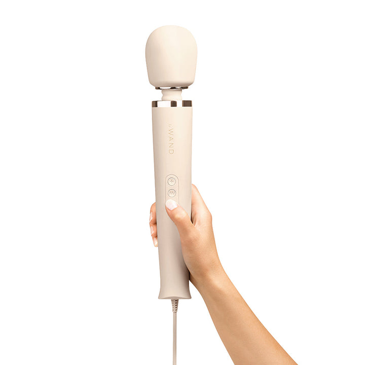 Le Wand Plug-In Vibrating Massager Cream - Headshop.com