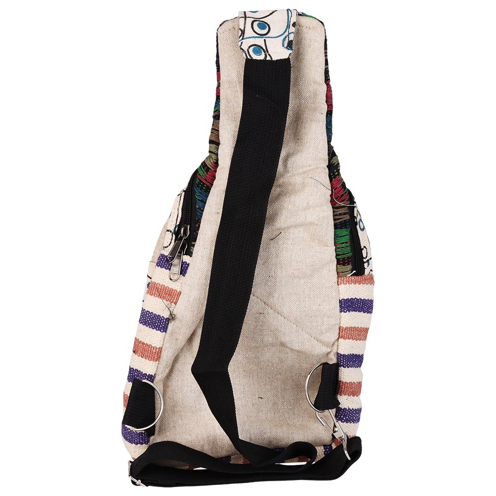 ThreadHeads Peaceful Shroom Patchwork Crossbody Bag - 10"x8" - Headshop.com