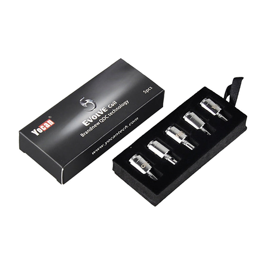 5PC BOX - Yocan Pandon & Evolve Dual Quartz Coils - Headshop.com