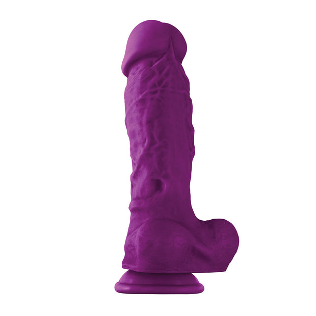 Colours Pleasures Thick 8 in. Dildo Purple - Headshop.com