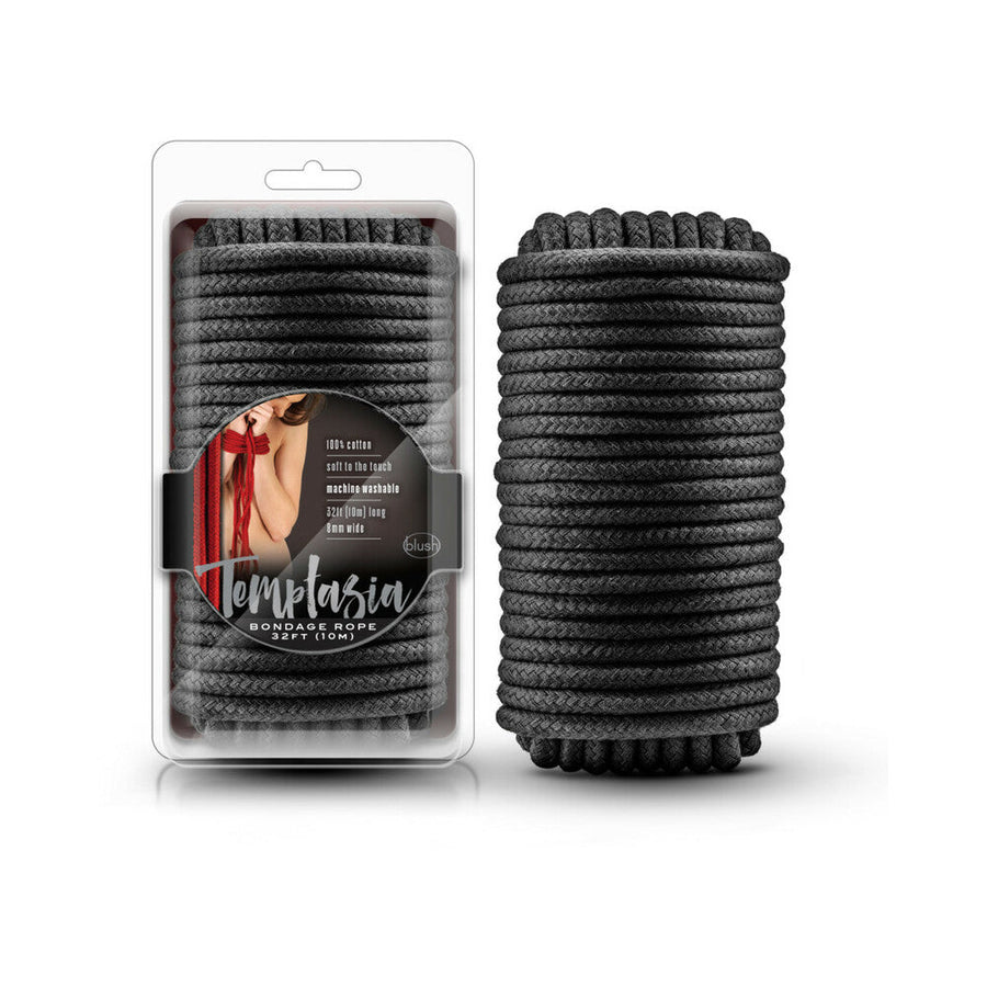 Temptasia Bondage Rope 32 ft. / 10 m Black - Headshop.com
