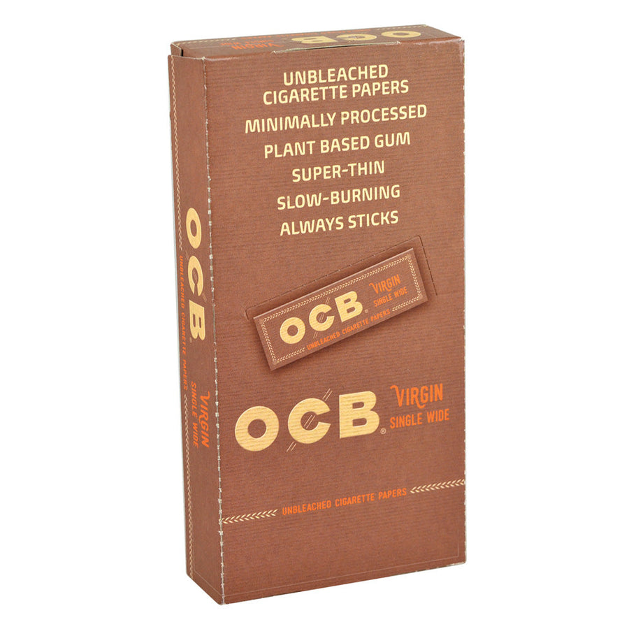 24PC DISPLAY - OCB Virgin Rolling Papers - Single Wide - Headshop.com