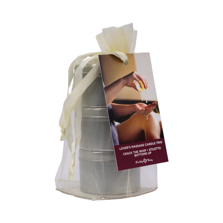 Earthly Body Hemp Seed Valentine 2025 3-in-1 Massage Candle Trio Gift Set - Headshop.com