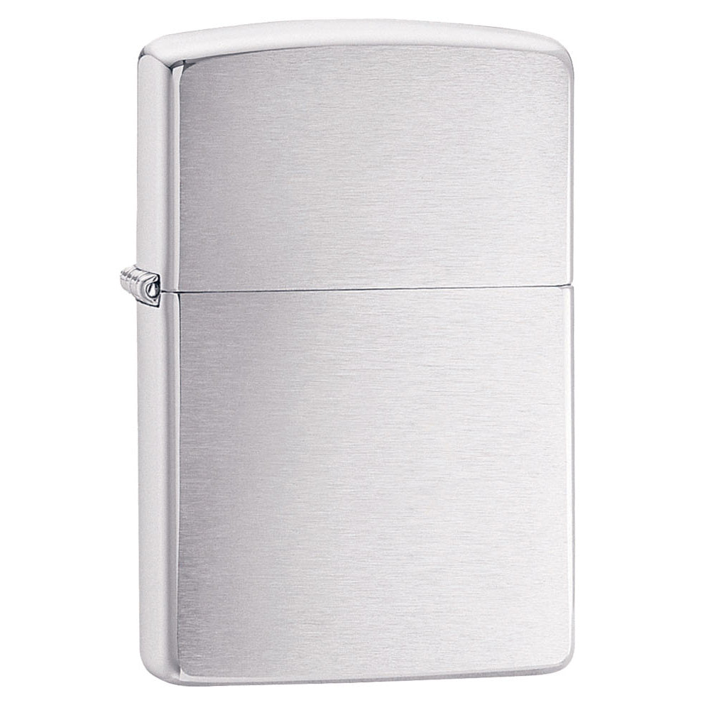 Zippo Classic Lighter | Brushed Chrome - Headshop.com