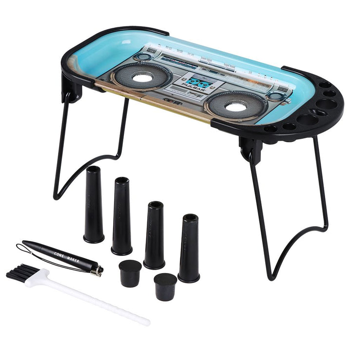 6CT DISPLAY - Pulsar Elevated Cone Rolling Tray Console - 9.25"x4.25" / Assorted Designs - Headshop.com