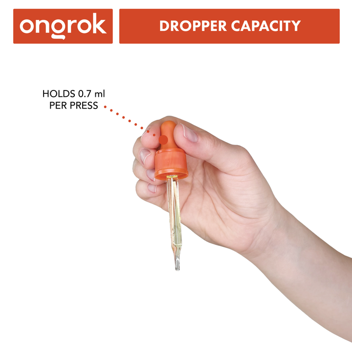 Ongrok Glass Dropper Jars, 6 pack - Headshop.com