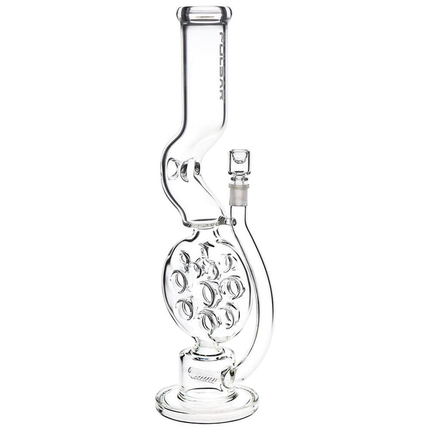 Pulsar Swiss Perc Kink Neck Glass Water Pipe - 18" / 14mm F