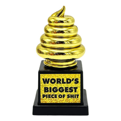 World's Biggest Piece Of Shit Trophy - 4.1" - Headshop.com