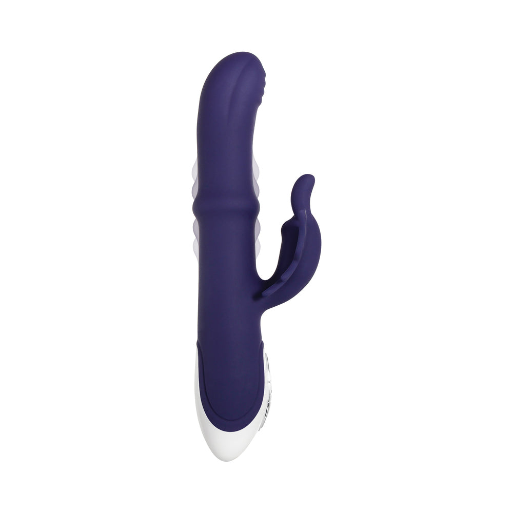 Evolved Put A Ring On It Rechargeable Silicone Dual Stimulator Blue - Headshop.com
