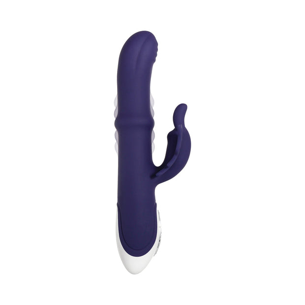 Evolved Put A Ring On It Rechargeable Silicone Dual Stimulator Blue - Headshop.com
