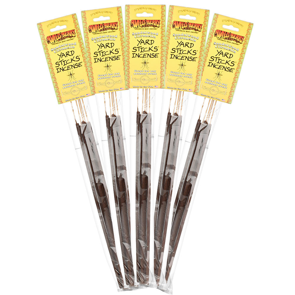 Wild Berry Citronella Yard Sticks 19" 5pk 12pc Display