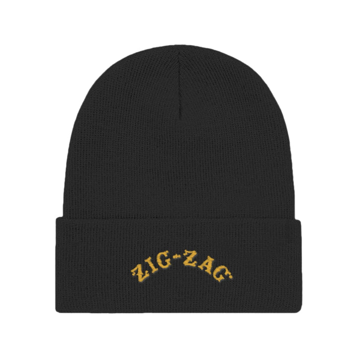 Zig Zag Embroidered Logo Beanie Cap - Headshop.com