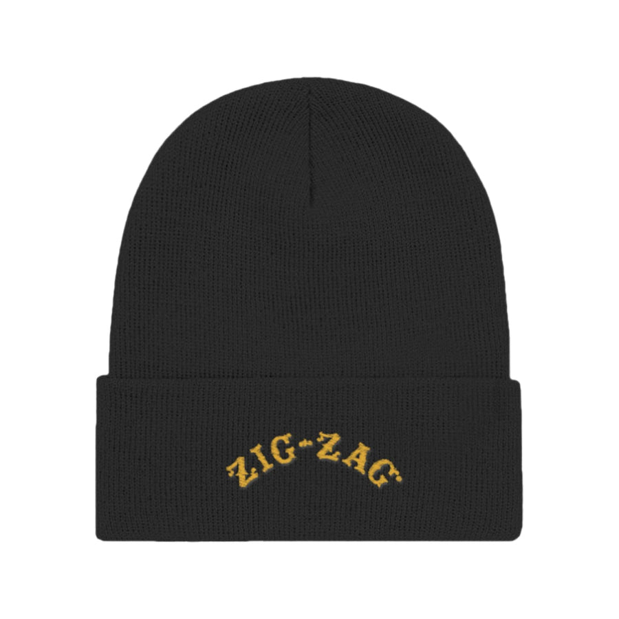 Zig Zag Embroidered Logo Beanie Cap - Headshop.com