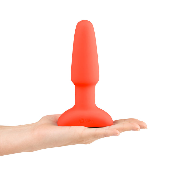 b-Vibe Rimming 2 Rotating and Vibrating Remote Control Plug Orange - Headshop.com