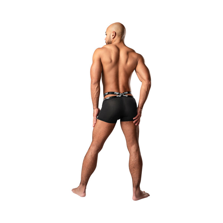 Male Power Infinite Comfort Amplifying Strappy Pouch Short Black S - Headshop.com