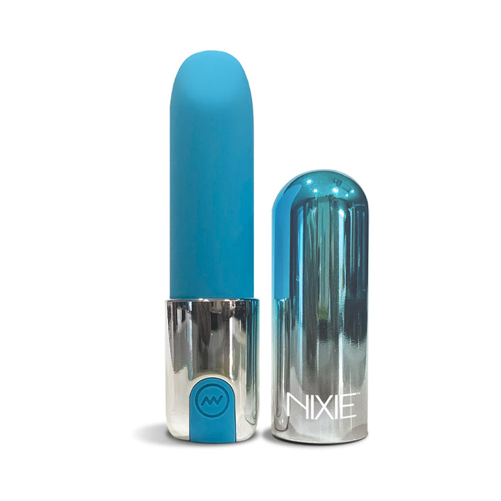 Nixie Smooch Rechargeable Lipstick Vibrator Blue Ombre - Headshop.com