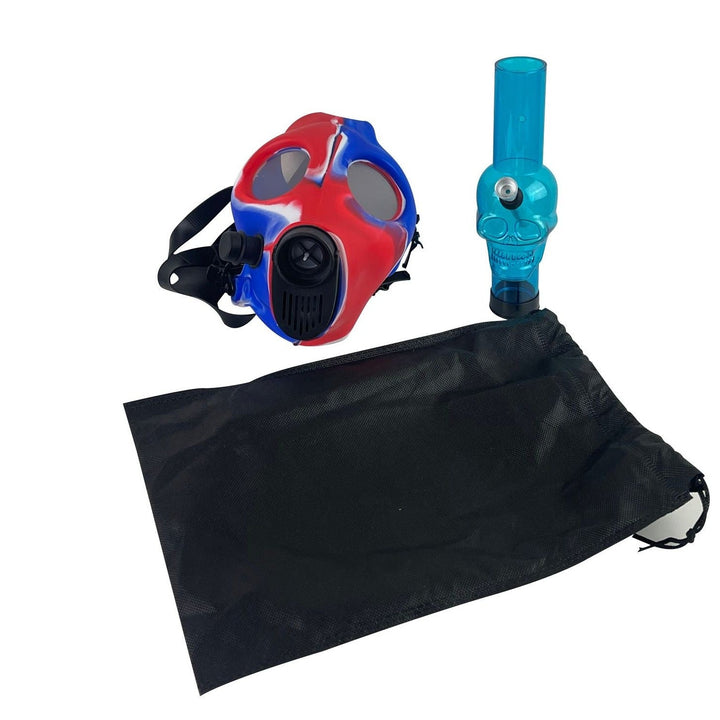 Multi-Colored Silicone Skull Gas Mask Bong - Headshop.com