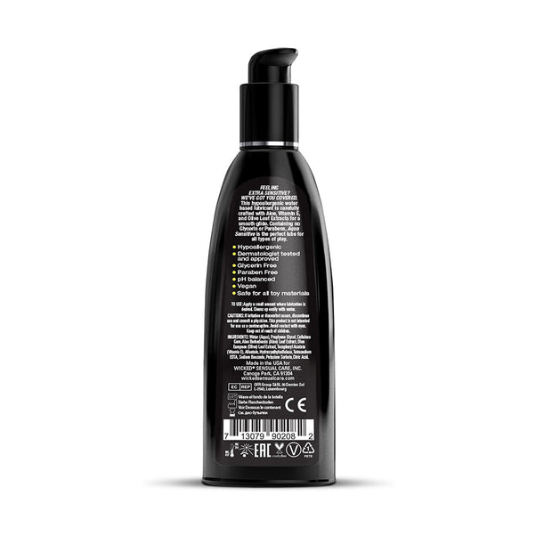 Wicked Aqua Sensitive Water-Based Lubricant 8.5 oz. - Headshop.com