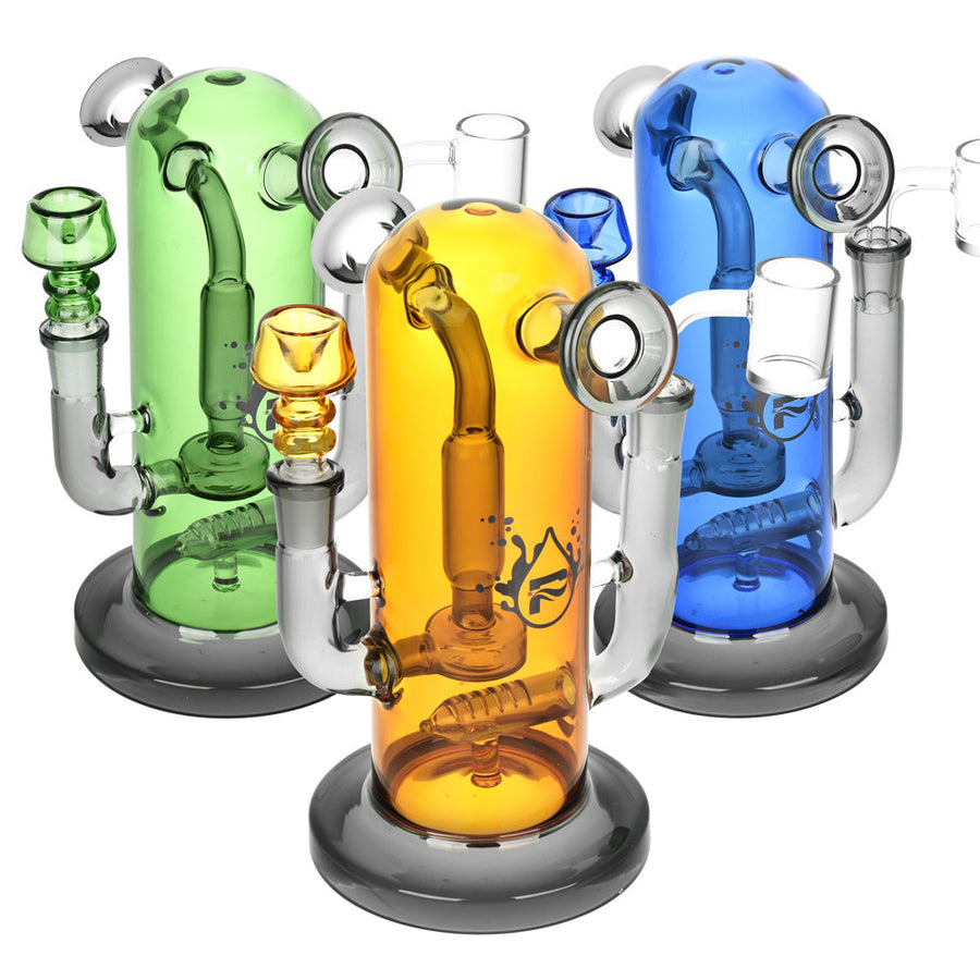 Pulsar Double Trouble Dry Pipe/Dab Rig | 8" | 14mm F - Headshop.com