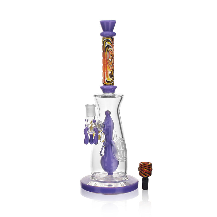 High Society | Jupiter Premium Wig Wag Waterpipe (Slime Purple) - Headshop.com