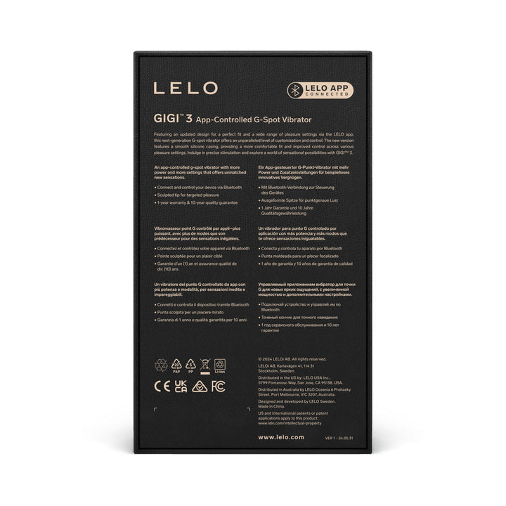 LELO GIGI 3 App-Controlled G-Spot Vibrator Powder Blue