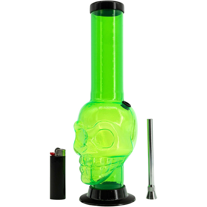 JM Enterprises  12-15" Acrylic Skull Chamber Bong - Multiple