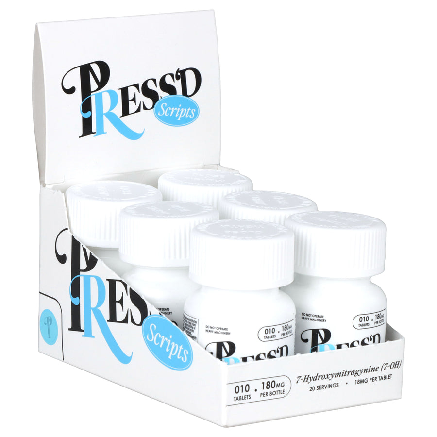Press'd Scripts 7-Hydroxymitragynine Tablets | 180mg - Headshop.com