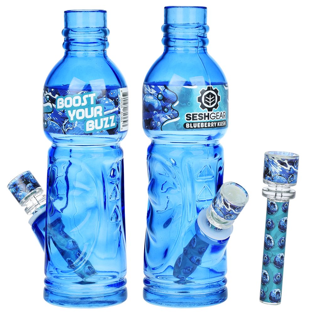 SeshGear Terpade Beverage Bottle Glass Water Pipe | 9.5" - Headshop.com
