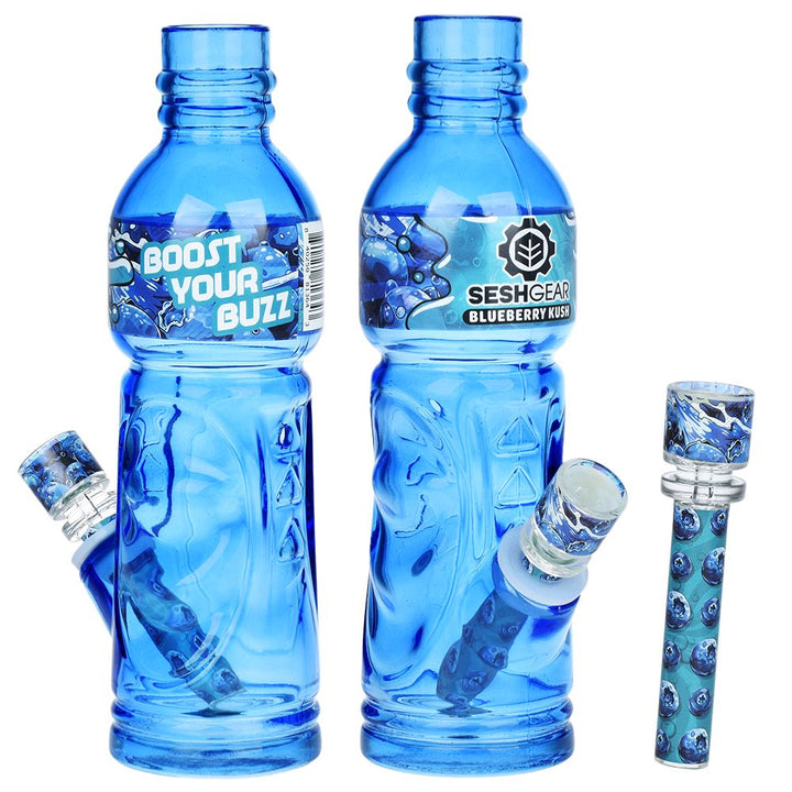 SeshGear Terpade Beverage Bottle Glass Water Pipe | 9.5" - Headshop.com