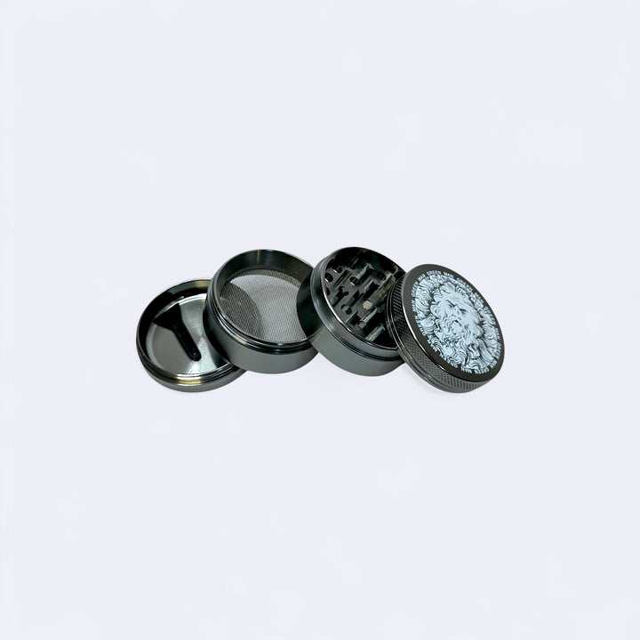 Green Man Gray 4-Piece Aluminum Grinder, 2"
