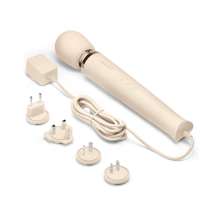 Le Wand Plug-In Vibrating Massager Cream - Headshop.com