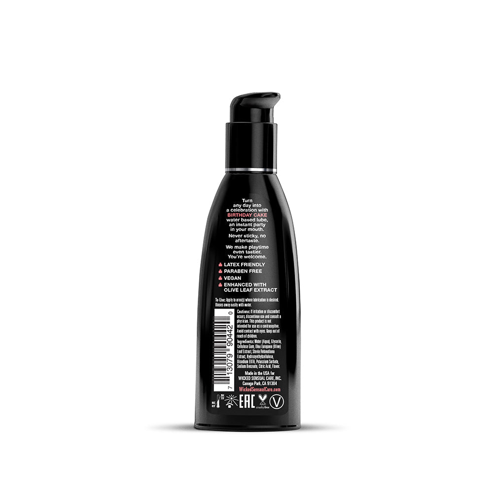 Wicked Aqua Birthday Cake Water-Based Lubricant 2 oz. - Headshop.com