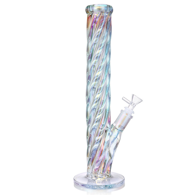 1Stop Glass 16 Inch Straight Shooter W/ Iridescent Glass - GORGEOUS! - Headshop.com