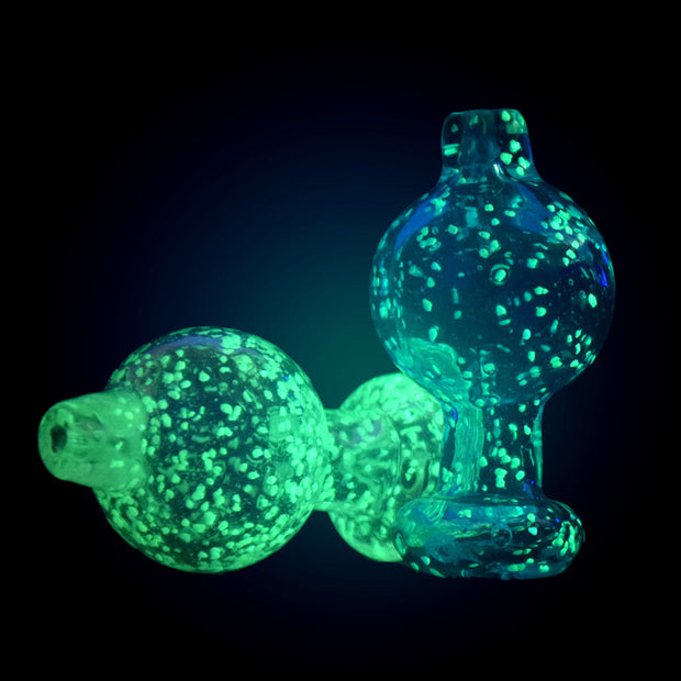 Glow Speckled Ball Carb Cap - 25mm / Colors Vary - Headshop.com