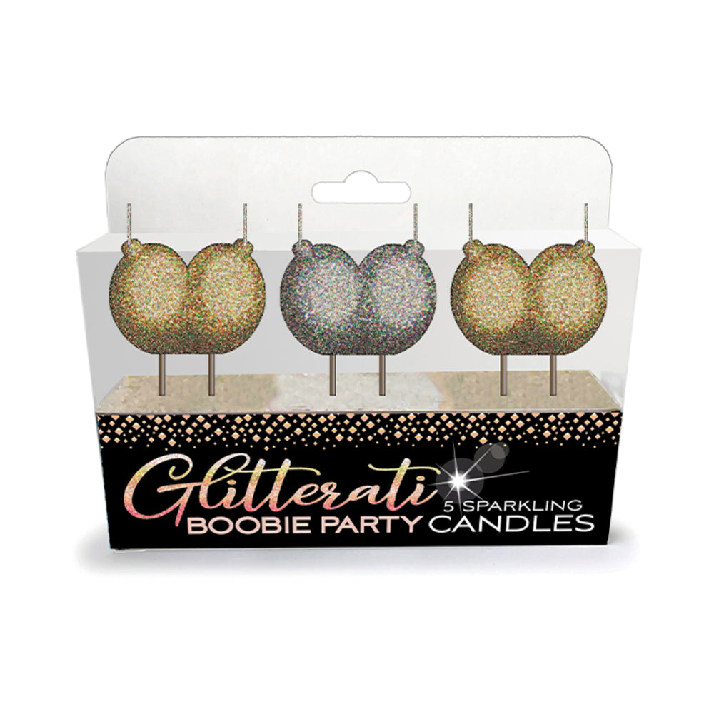 Glitterati Boobie Party Candles 3-Pack - Headshop.com